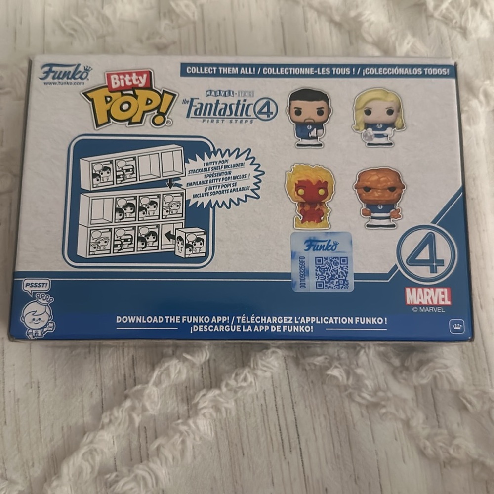 SD Comic-Con 2025.Funko Bitty Pop! Fantastic Four Mini Figures Set -Blue and Red - Picture 2 of 5